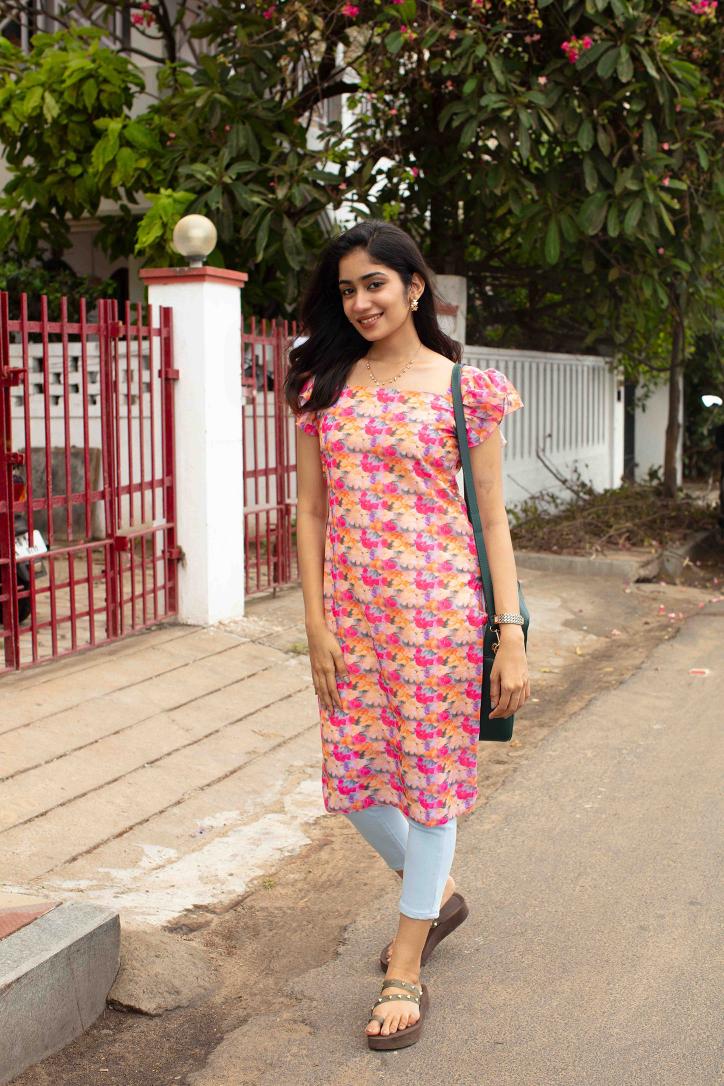 Pink Flora Top