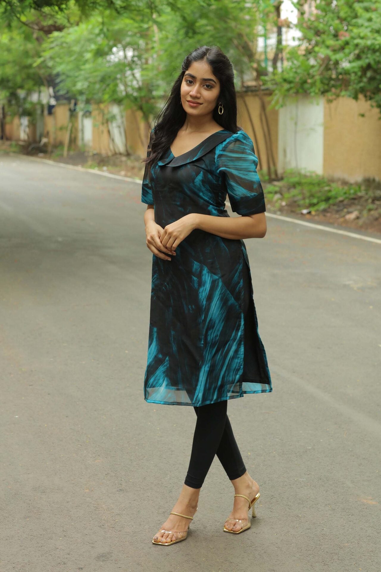 Teddy Green Black Kurti