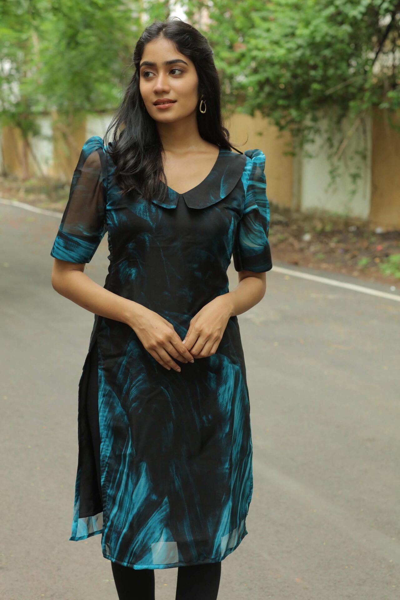 Teddy Green Black Kurti