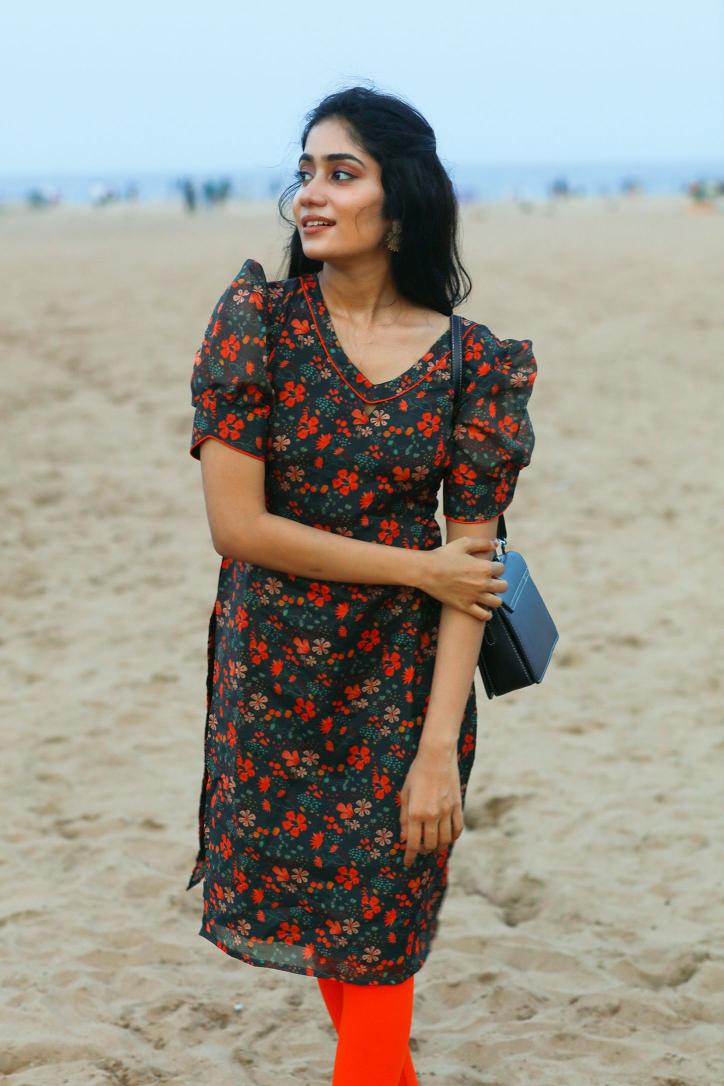 Teddy Flora Organza Kurti