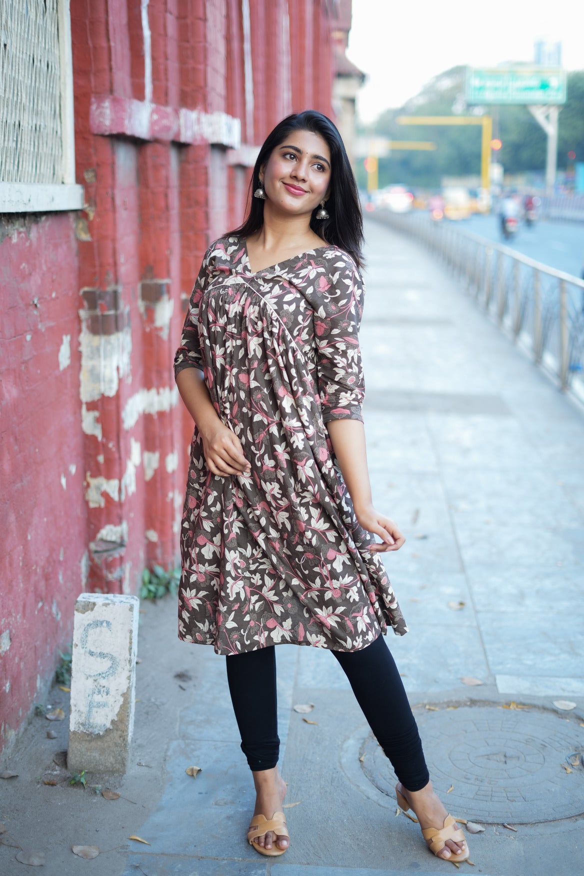 Flowy Fit Floral Aliya Kurti